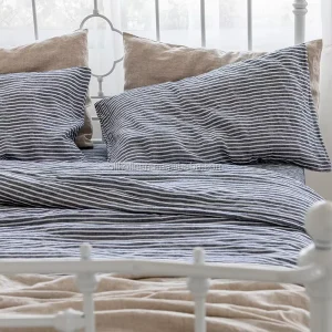 100% Linen Stone Washed Pillowcases Set for Queen Size 2 Pillowcases Set Pillow Cover Bedding Set