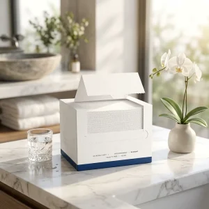 100% Lyocell Disposable Face Towels 50pcs Per Box Makeup Remover Dry Wipes Biodegradable Disposable Face Towels