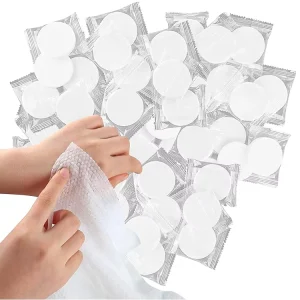 100% Magic Coin Towel Compressed Tablet Custom Bamboo Cotton Tissue for Face Cleaning