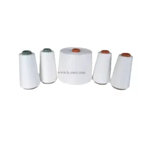 100% Micro Polyester Eco Friendly Ne40 1 Vortex Yarn Dyed Fancy Raw White MVS HENGXI Brand for Weaving Knitting