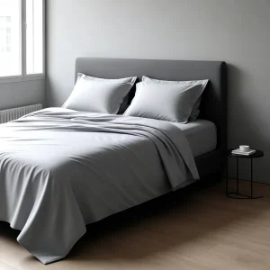 100% Microfiber 4 Piece Bed Sheet Set Soft Flat Sheet Fitted Sheet & Pillow Cases for Home & Hotel Use