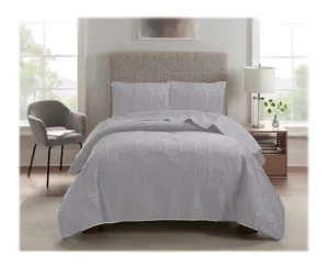 100% Microfiber Bedding Comforter Set Solid Reversible Summer Down Quilt Printed Pattern King Size for Winter