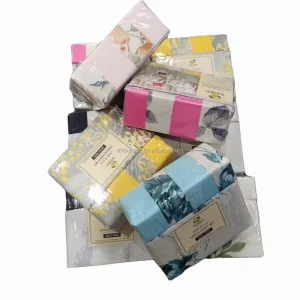 100% Microfiber Percale Sheets King Size Printed Bed Sheet & Pillowcase Sets Soft 6 Piece Bed Sheets Set
