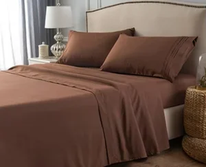 100% Microfiber Soft Bedding Linen Set 4 Pieces Home Hotel Use Simple Sheet Fitted Pillow Case Sheet Sets