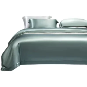 100% Mulberry Silk 6A 300tc Eco Friendly All Season Luxury 4 Piece Bedding Set Fitted Sheet Flat Sheet Pillowcases Custom Queen
