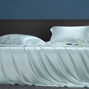 100% Mulberry Silk Duvet Cover Bed Sheet Pillowcases Four-Piece Set Eco-Friendly Stitching 500TC Soft Skin-Friendly