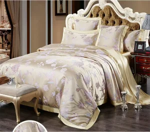 100% Mulberry Silk Yarn Dyed Duvet Cover