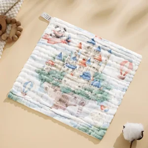 100% Muslin Cotton Baby Washcloths 30x30cm Soft Absorbent for Newborn Infants Toddlers Boys Girls Face Towel