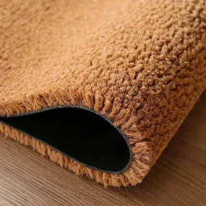 100% Natural Coir Anti Fatigue Reversible Doormats Bulk Plain Coconut Fiber Entrance Mats with Non Slip Rubber Backing
