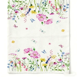 100% Natural Cotton Kitchen Towels Multi-Purpose Highly Absorbent Lint-Free Hand Cloths in Vintage Style