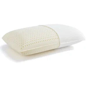 100% Natural Talalay Latex Sleeping Bed Pillow Soft Queen Size Pillow for Side, Back, and Stomach Sleepers Cotton Cover