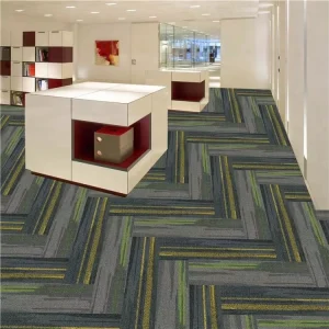 100% Nylon 25cmx100cm Commercial Office Carpet Tile Tufted Modern Plain Style for Home Hotel Bedroom Floor Decorative Usage