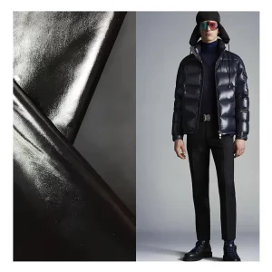 100% Nylon Custom 40D*40D High Brightness Lightweight Waterproof PU Coating Fabric for Padded Jacket for Bags Woven Technics