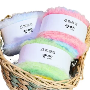 100% Nylon Fancy Dyed Strong Abrasion Resistant 200g 420m Soft Hand Knitting Yarn for Shawls Blankets Scarves Gloves Toys