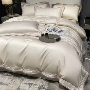 100% Organic Bamboo Comforter Duvet Cover Set 300TC Silk Soft 100% Organic Bamboo Fitted Sheet Bed Sheet Set