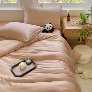100% Organic Bamboo Satin Fabric for Luxury Natural Soft 100% Organic Bamboo Bedding Set 4 Piece Bamboo Bed Sheets