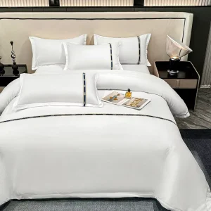 100% Organic Cotton Customized Twin Full Queen King Size Bed Sheet Flat Sheet