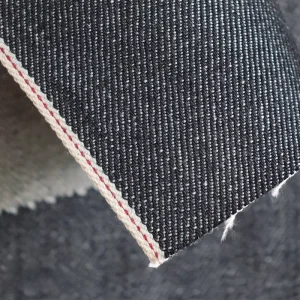 100% Organic Cotton Handloom Spun Eco-Friendly Twill Woven Selvedge Denim Fabric Breathable Stretch Heavyweight Weft Boys Girls