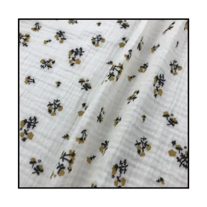 100% Organic Cotton Print Gauze Muslin Fabric Combed Yarn Woven Technique 120gsm Weight for Pillow Use for Boys Girls