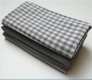 100% Organic Cotton Waffle Weave Kitchen Dish Cloths Quick Dry Pure Color Towel for Washing and Cleaning