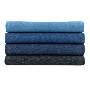 100% Organic Cotton Woven Yarn Dyed Twill Stretch Denim Fabric Custom Colored Boys Girls Jeans Bags
