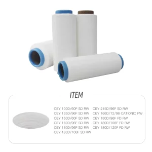 100% PCT Polyester Yarn CEY 100D 60F SD High Elasticity for Elastic Fabrics
