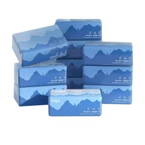 100 Percent Wood Pulp Custom Logo 5 Ply Facial Tissue Paper Soft Super Absorbent Bulk Supply