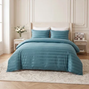 100% Poly Eco Friendly France Fleece 220gsm Bedding Set Quilt Cover Pillow Covers Solid Color 3 PCS Home & Hotel Use