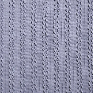 100% Polyester 250gsm Stretch Knitted Jacquard Solid Fabric for Girls Garments