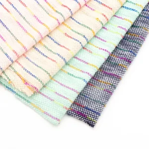 100% Polyester 270gsm Yarn Dyed Super Soft Knit Hacci Sweater Fabric