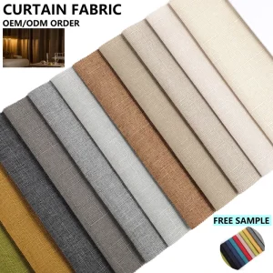 100% Polyester 3 Pass Blackout Curtain Fabric Plain Style Woven Technics Home Decor