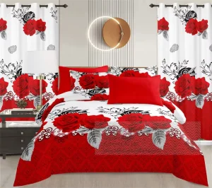 100% Polyester African Home Textile Bedding Set Pillowcase Printed Window Curtain