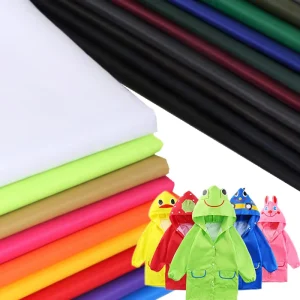 100% Polyester And PVC Coated Material For Rainwear Heavy Duty Waterproof Industrial Fabric For Protective Clothing Production