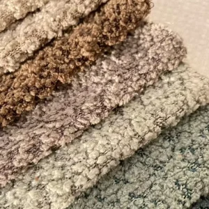 100% Polyester Boucle Jacquard Chenille Fabric for Sofa Covers Anti Pill Girls’ Home Decor