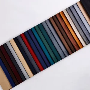 100% Polyester Breathable Plain Medium Weight Dyed Knitted Holland Velvet Sofa Fabric