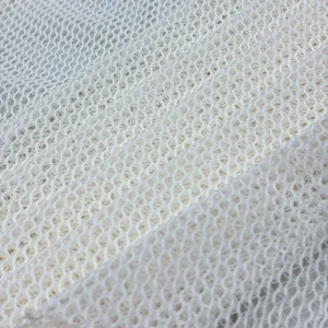 100% Polyester Breathable Stretch Knitted Sport Hexagonal Mesh Fabric for Girls Bags and Shoes