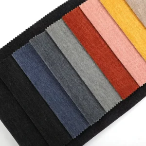 100% Polyester Breathable Tear Resistant Knitted Plain Dyed Velvet Upholstery Fabric Medium Weight for Furniture Sofas