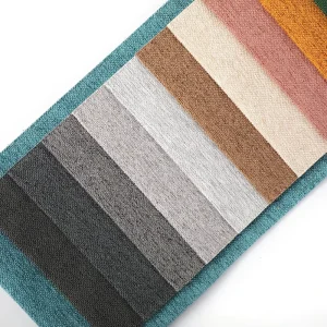100% Polyester Breathable Upholstery Materials Warp Knitted Woven Fabric in Plain Dyed for Comfortable Sofas