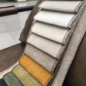100% Polyester Chenille Upholstery Fabric 300GSM Nonwoven Backing for Sofa Mattress Home Textile