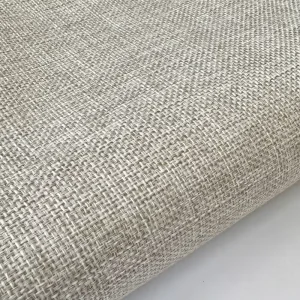 100% Polyester Coated Linen Fabric Plain Weave Decorative Dyed for Home Textiles for Living Room Curtains & Sofas Bags