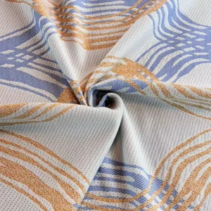 100% Polyester Colorful Artistic Knitted Jacquard Home Textile Mattress Cover Fabric Factory Direct Customizable 350g