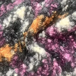 100% Polyester Curly Stitch Brush Print Fabric 340-350GSM 150cm Width Plush Fabric for Girls Sleepwear Apparel Home Textile Toys