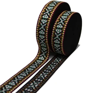 100% Polyester Custom Logo Webbing Strap Tape Woven Jacquard Webbing Straps for Bags