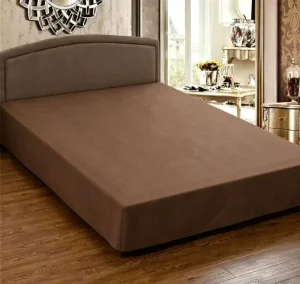 100% Polyester Custom Made US Hotel Motel Hospital Use Elastic Knitted 300TC Anti Static Fabric Top Flat Fitted Sheet Bed Skirt
