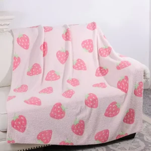 100% Polyester Customized Luxury Soft Comfortable 50*60 Knitted Throw Blanket for Bed Liveroom
