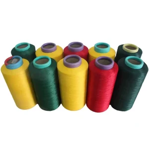 100% Polyester DTY Texturized Yarn 75D 600D Dyed Soft and Fancy for Weaving & Hand Knitting High Tenacity Raw Pattern
