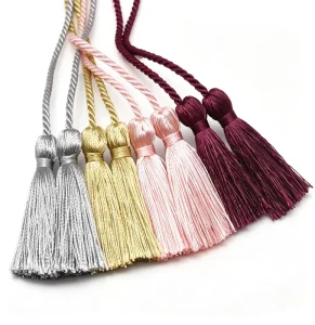 100% Polyester Double Head Tassel Fringe Trim 54cm Custom Decor for Curtain Garment Bag Charms