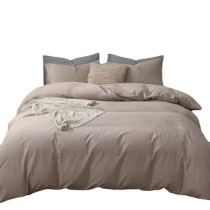 100% Polyester Eco Friendly All Season Duvet Cover Sets Textured Breathable and Durable Soft Bedding for Home Hotel Use