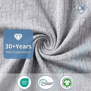 100% Polyester Eco Friendly Mattress Breathable Moisture Wicking Knitted Jacquard Mattress Fabric 220GSM Yarn Dyed for Mattress