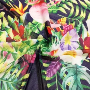 100% Polyester Eco-Friendly Organic Sheer Tulle Fabric Custom Printed for Home Textiles